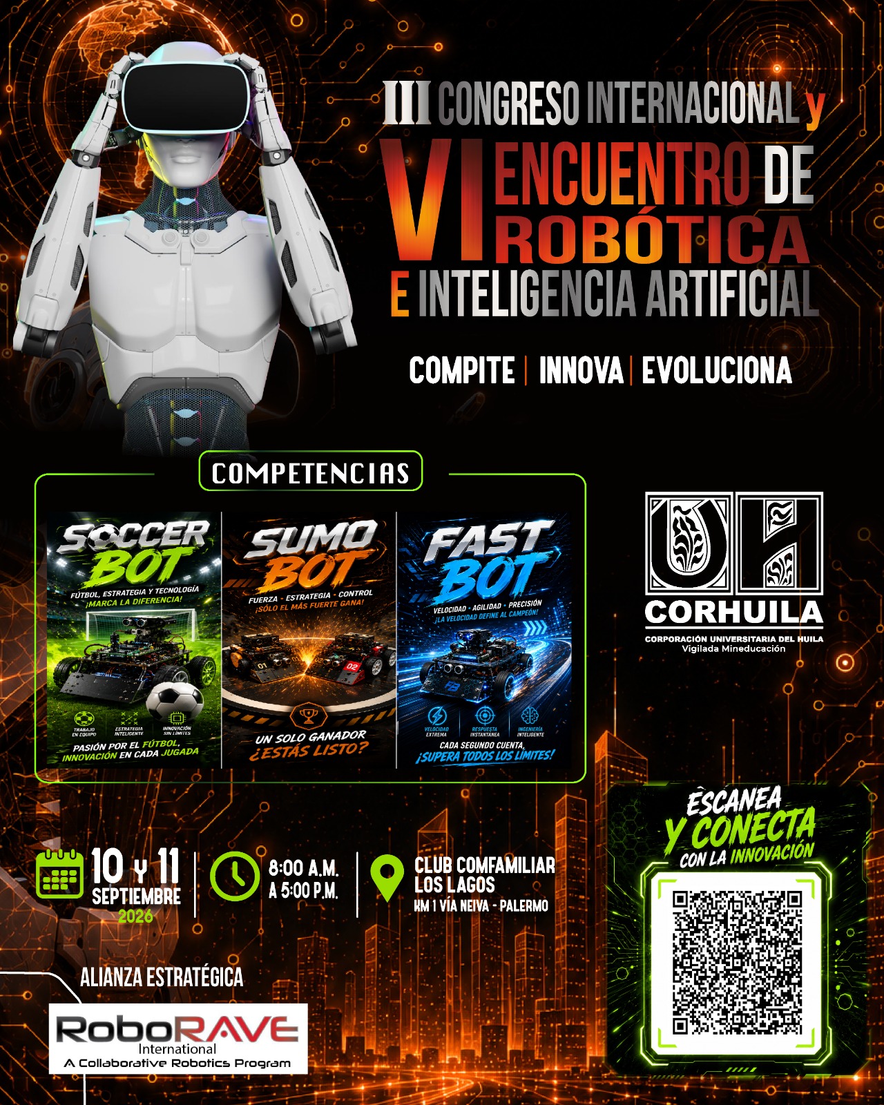 Robótica e Inteligencia Artificial CORHUILA 2026,